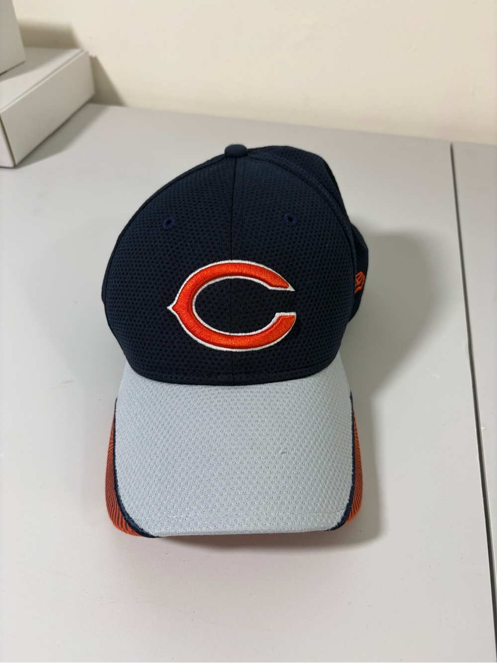 New Era Navy, Light Gray and Orange Chicago Bears-Style Baseball Cap